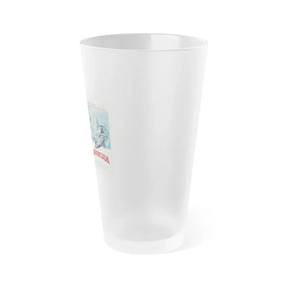 THE INGLORIOUS BASTARDS + BARRACUDA 1978 Movie Poster - Frosted Pint Glass 16oz - Go Mug Yourself