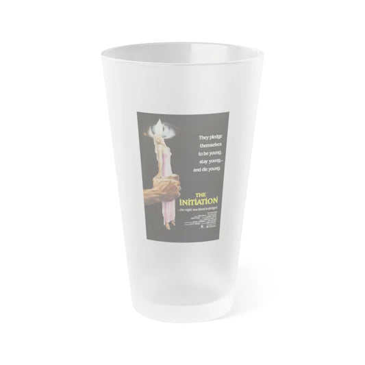 THE INITIATION 1984 Movie Poster - Frosted Pint Glass 16oz-16oz-Frosted-Go Mug Yourself