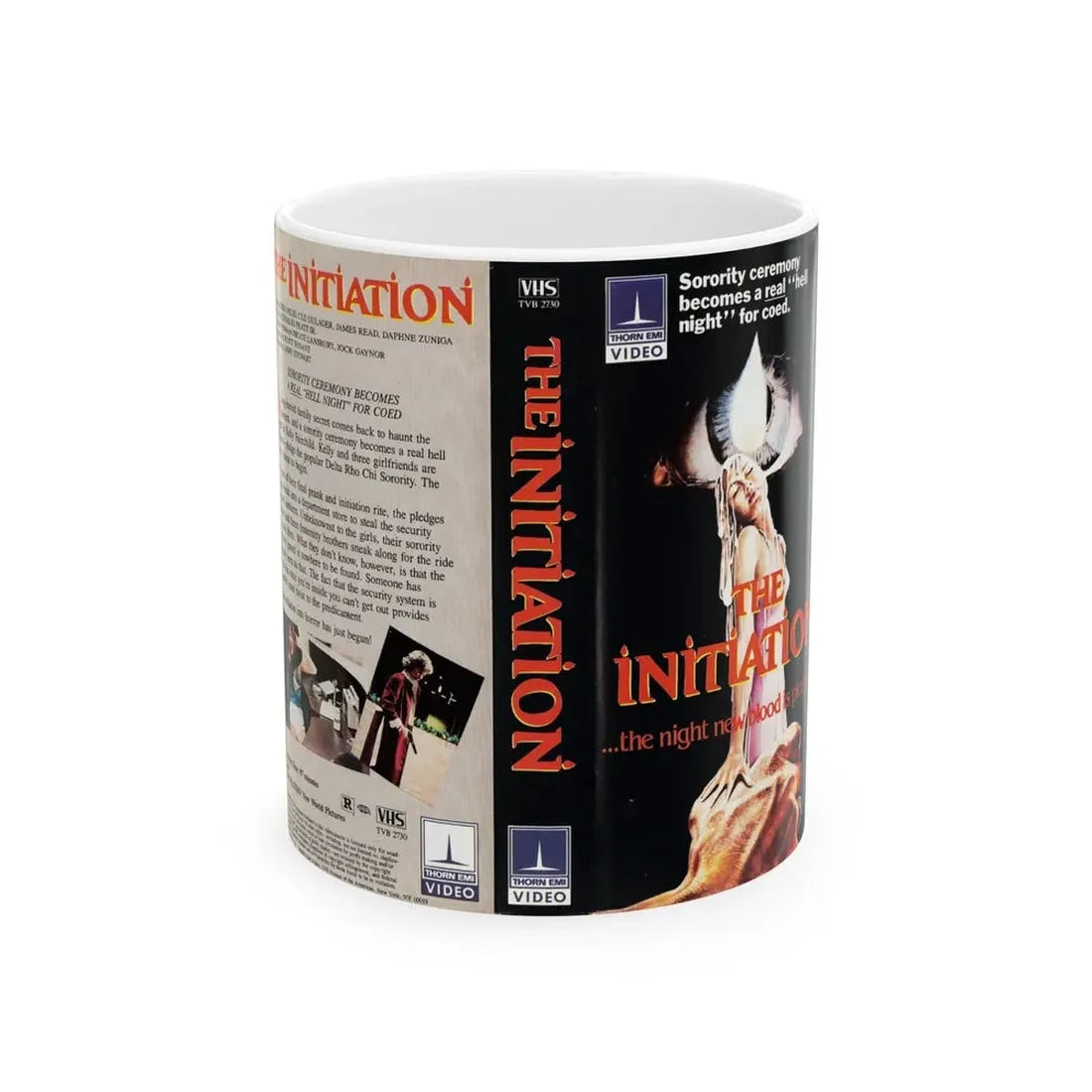 THE INITIATION VERSION2 (VHS COVER) - White Coffee Mug 11oz - Go Mug Yourself