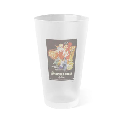 THE INVINCIBLE BOXER (5 FINGERS OF DEATH) 1972 Movie Poster - Frosted Pint Glass 16oz-16oz-Frosted-Go Mug Yourself