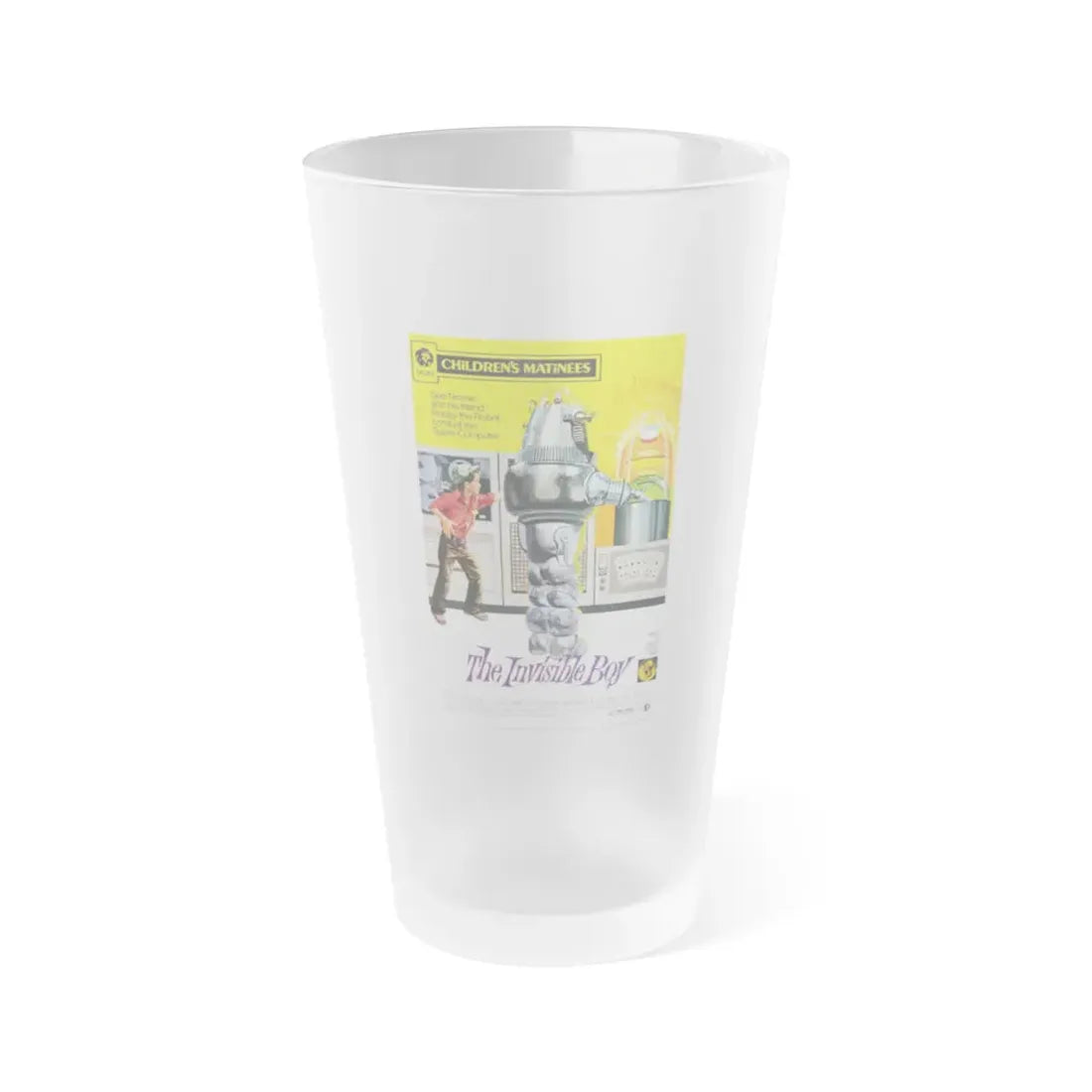 THE INVISIBLE BOY (2) 1957 Movie Poster - Frosted Pint Glass 16oz 16oz Frosted - Go Mug Yourself