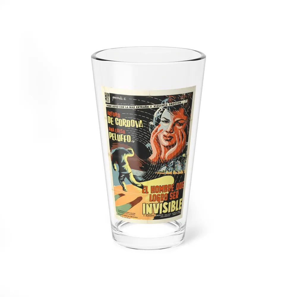 THE INVISIBLE MAN 1958 Movie Poster - Pint Glass 16oz-16oz-Go Mug Yourself