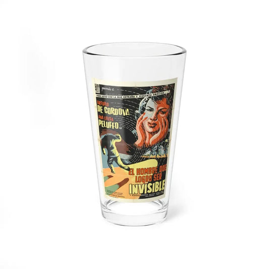 THE INVISIBLE MAN 1958 Movie Poster - Pint Glass 16oz 16oz - Go Mug Yourself