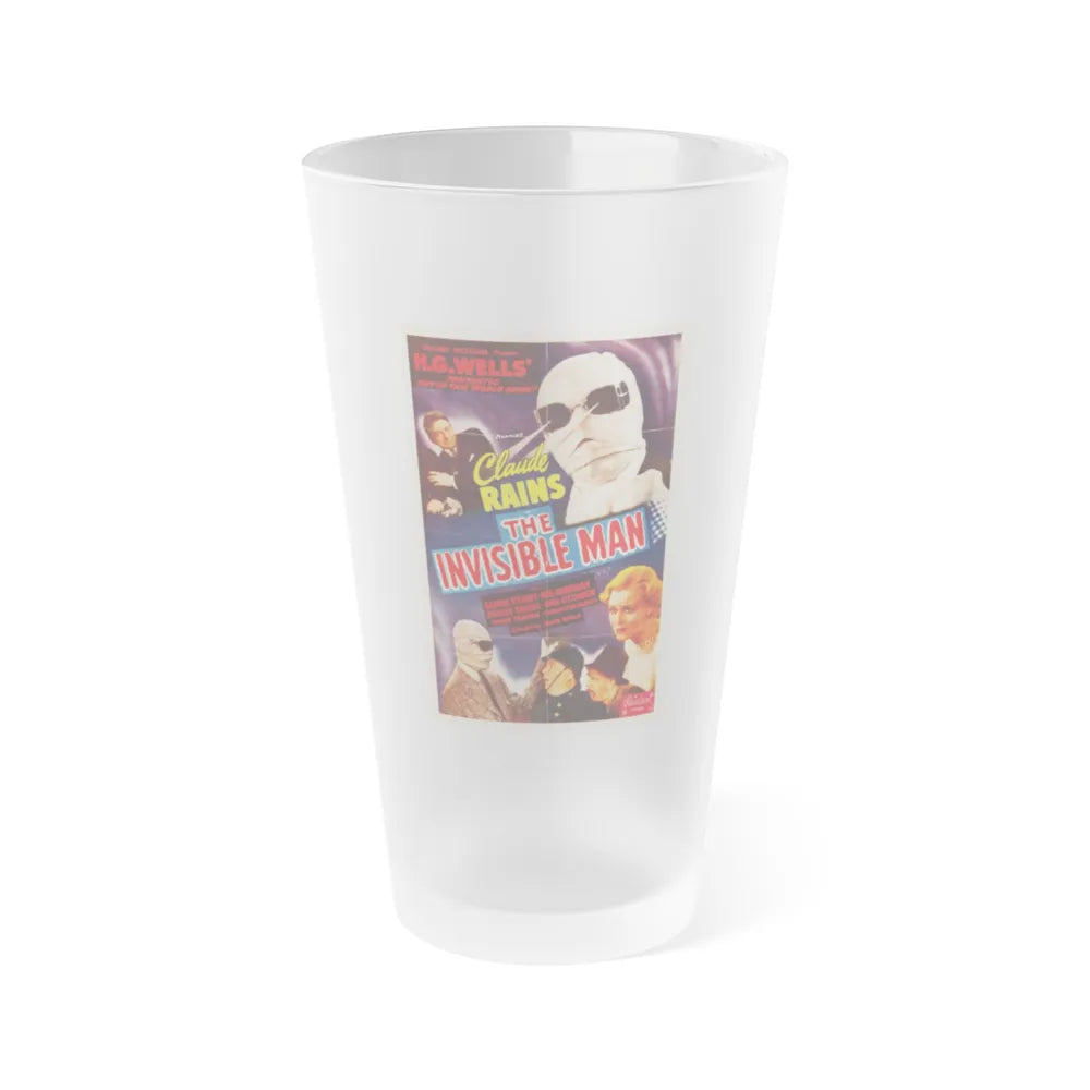 THE INVISIBLE MAN (3) 1933 Movie Poster - Frosted Pint Glass 16oz-16oz-Frosted-Go Mug Yourself