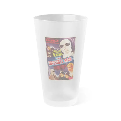 THE INVISIBLE MAN (3) 1933 Movie Poster - Frosted Pint Glass 16oz - Go Mug Yourself