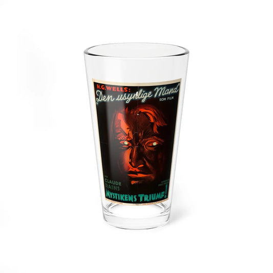 THE INVISIBLE MAN (DANISH) 1933 Movie Poster - Pint Glass 16oz-16oz-Go Mug Yourself