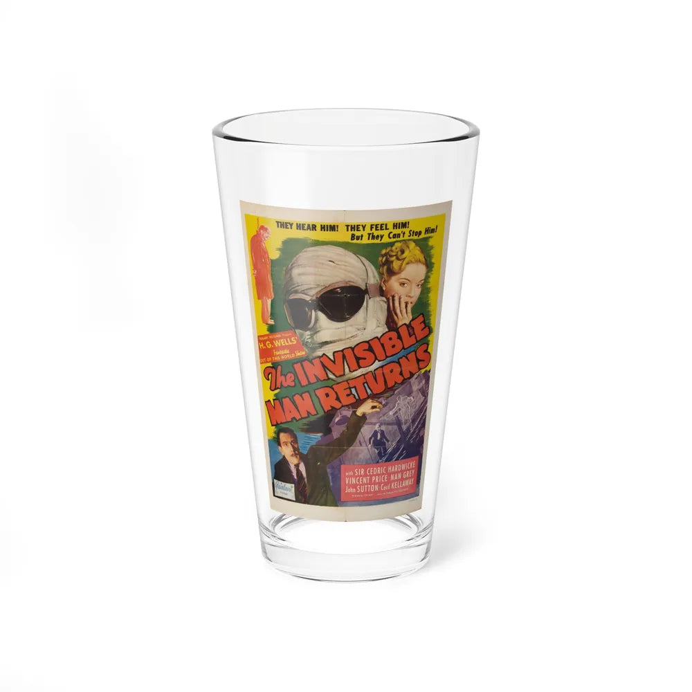 THE INVISIBLE MAN RETURNS (2) 1940 Movie Poster - Pint Glass 16oz-16oz-Go Mug Yourself