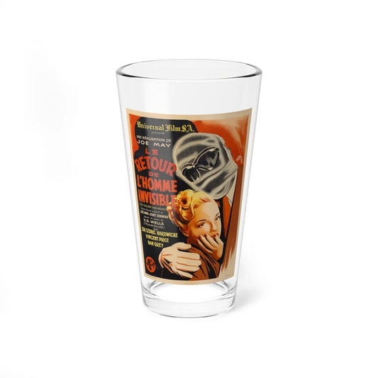 THE INVISIBLE MAN RETURNS (FRENCH) 1940 Movie Poster - Pint Glass 16oz-16oz-Go Mug Yourself