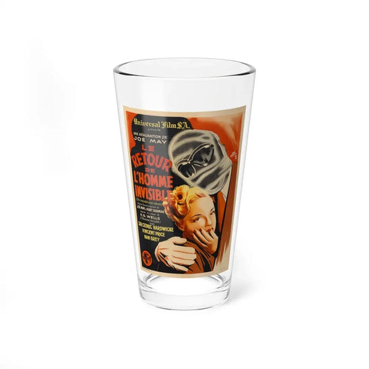THE INVISIBLE MAN RETURNS (FRENCH) 1940 Movie Poster - Pint Glass 16oz 16oz - Go Mug Yourself