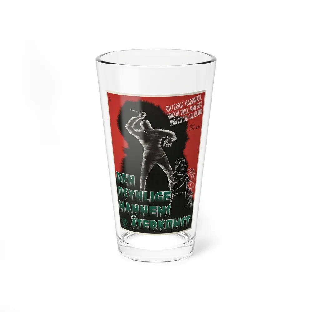 THE INVISIBLE MAN RETURNS (SWEDISH) 1940 Movie Poster - Pint Glass 16oz-16oz-Go Mug Yourself