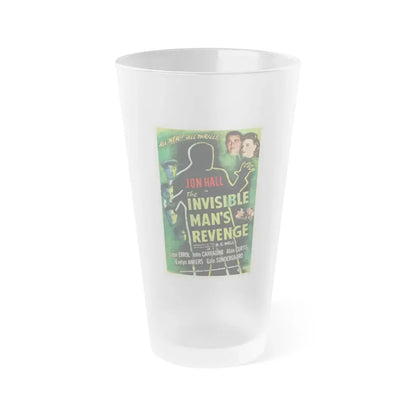 THE INVISIBLE MAN'S REVENGE 1944 Movie Poster - Frosted Pint Glass 16oz 16oz Frosted - Go Mug Yourself