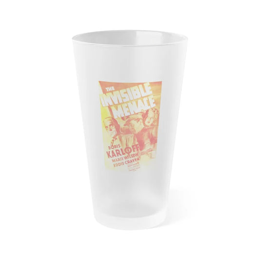 THE INVISIBLE MENACE 1938 Movie Poster - Frosted Pint Glass 16oz-16oz-Frosted-Go Mug Yourself