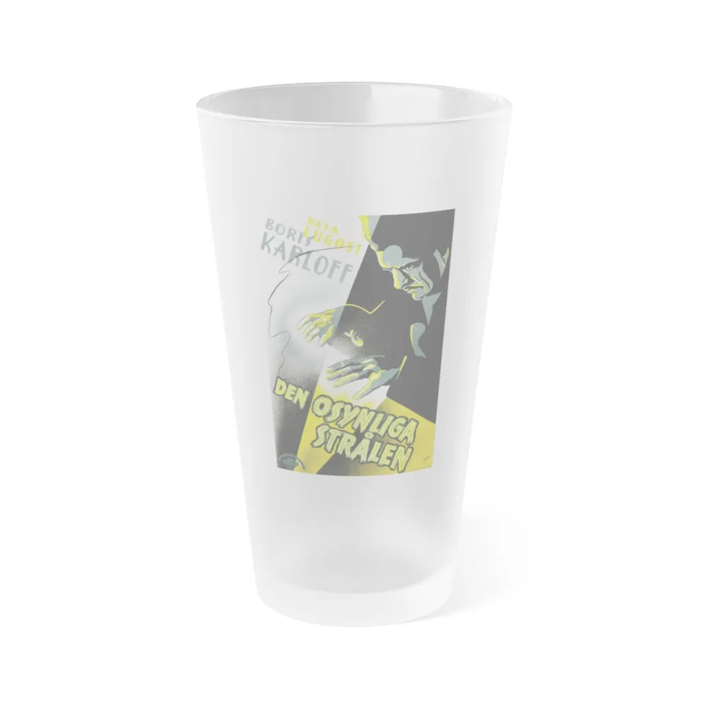 THE INVISIBLE RAY 1936 Movie Poster - Frosted Pint Glass 16oz-16oz-Frosted-Go Mug Yourself