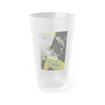 THE INVISIBLE RAY 1936 Movie Poster - Frosted Pint Glass 16oz 16oz Frosted - Go Mug Yourself