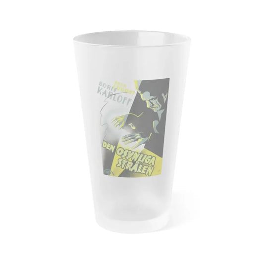 THE INVISIBLE RAY 1936 Movie Poster - Frosted Pint Glass 16oz 16oz Frosted - Go Mug Yourself