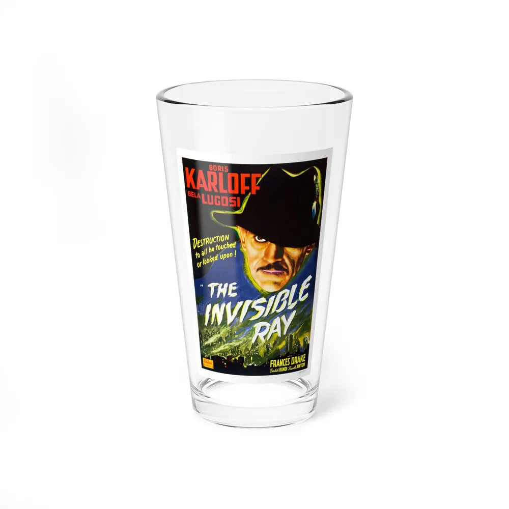 THE INVISIBLE RAY (2) 1936 Movie Poster - Pint Glass 16oz-16oz-Go Mug Yourself