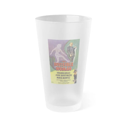 THE INVISIBLE WOMAN 1940 Movie Poster - Frosted Pint Glass 16oz-16oz-Frosted-Go Mug Yourself