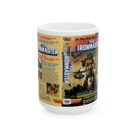 THE IRONMASTER (VHS COVER) - White Coffee Mug 15oz - Go Mug Yourself