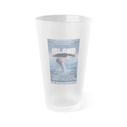 THE ISLAND 1980 Movie Poster - Frosted Pint Glass 16oz 16oz Frosted - Go Mug Yourself
