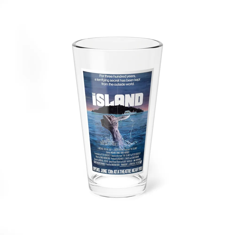 THE ISLAND 1980 Movie Poster - Pint Glass 16oz-16oz-Go Mug Yourself