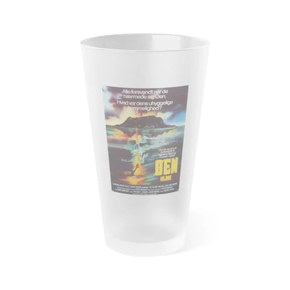 THE ISLAND (DANISH) 1980 Movie Poster - Frosted Pint Glass 16oz-16oz-Frosted-Go Mug Yourself