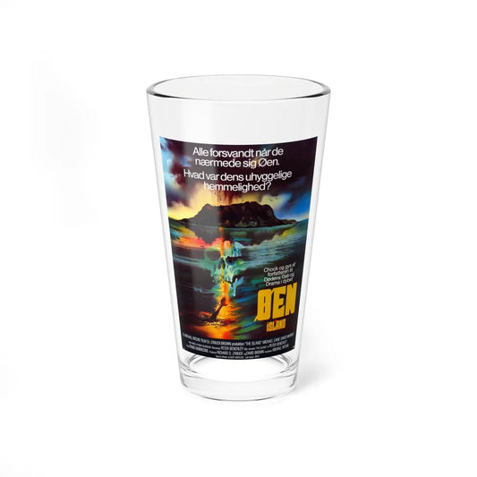 THE ISLAND (DANISH) 1980 Movie Poster - Pint Glass 16oz-16oz-Go Mug Yourself