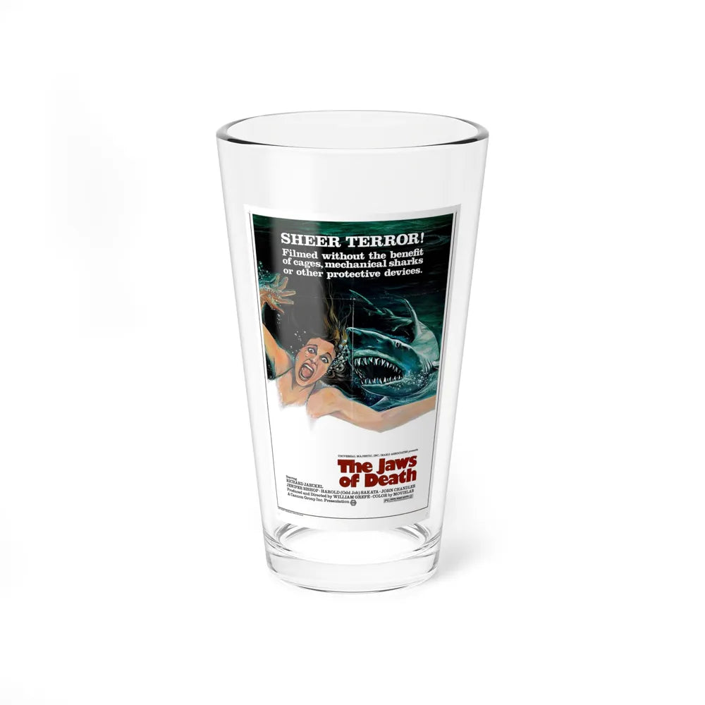 THE JAWS OF DEATH 1976 Movie Poster - Pint Glass 16oz-16oz-Go Mug Yourself