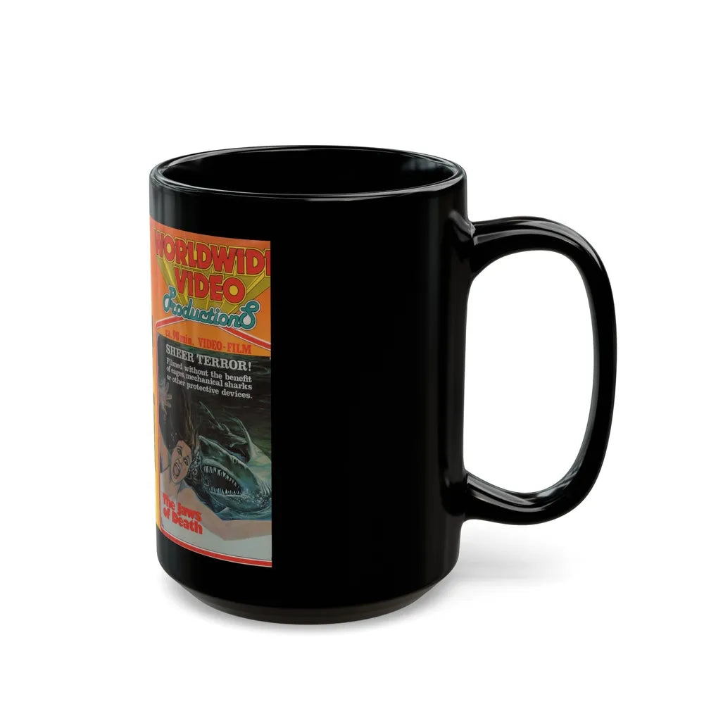 THE JAWS OF DEATH (VHS COVER) - Black Coffee Mug-Go Mug Yourself