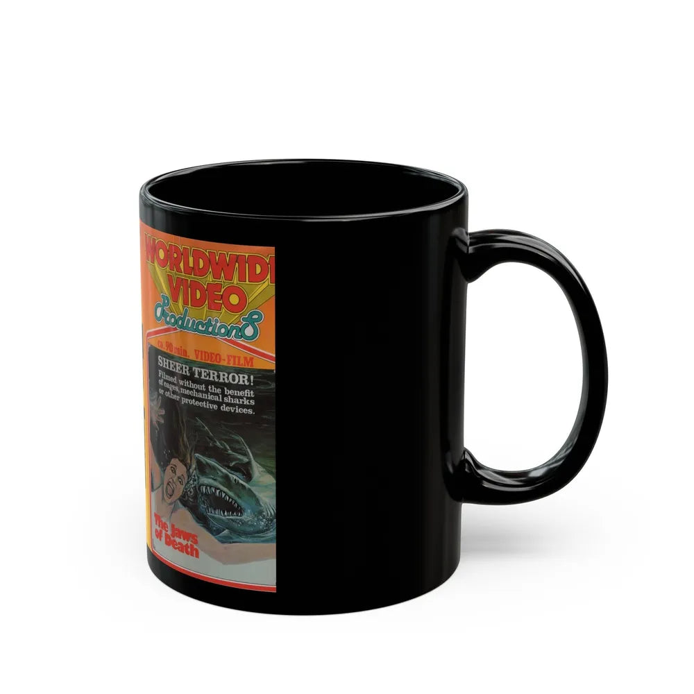 THE JAWS OF DEATH (VHS COVER) - Black Coffee Mug-Go Mug Yourself