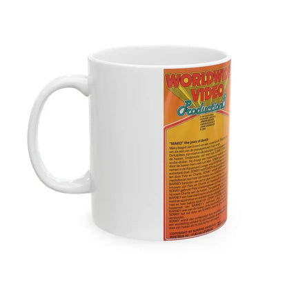 THE JAWS OF DEATH (VHS COVER) - White Coffee Mug - Go Mug Yourself