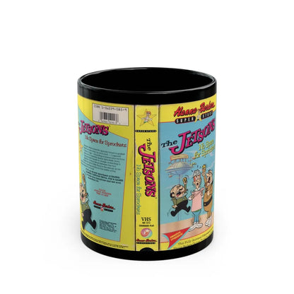 THE JETSONS NO SPACE FOR SPROCKETS (VHS COVER) - Black Coffee Mug-11oz-Go Mug Yourself