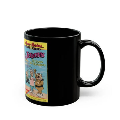 THE JETSONS NO SPACE FOR SPROCKETS (VHS COVER) - Black Coffee Mug - Go Mug Yourself