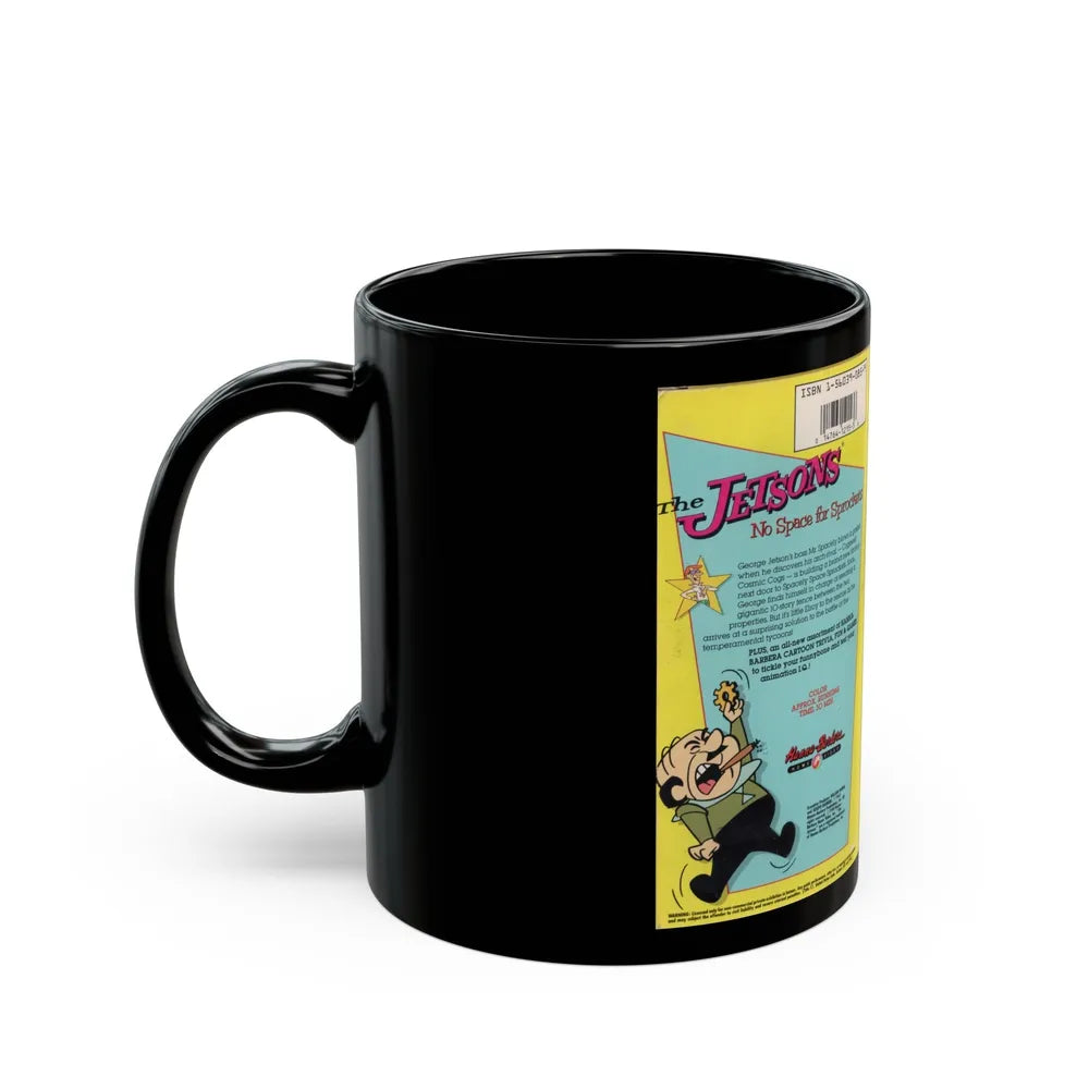 THE JETSONS NO SPACE FOR SPROCKETS (VHS COVER) - Black Coffee Mug-Go Mug Yourself