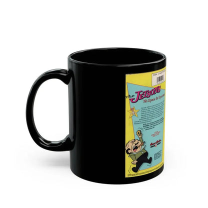 THE JETSONS NO SPACE FOR SPROCKETS (VHS COVER) - Black Coffee Mug - Go Mug Yourself