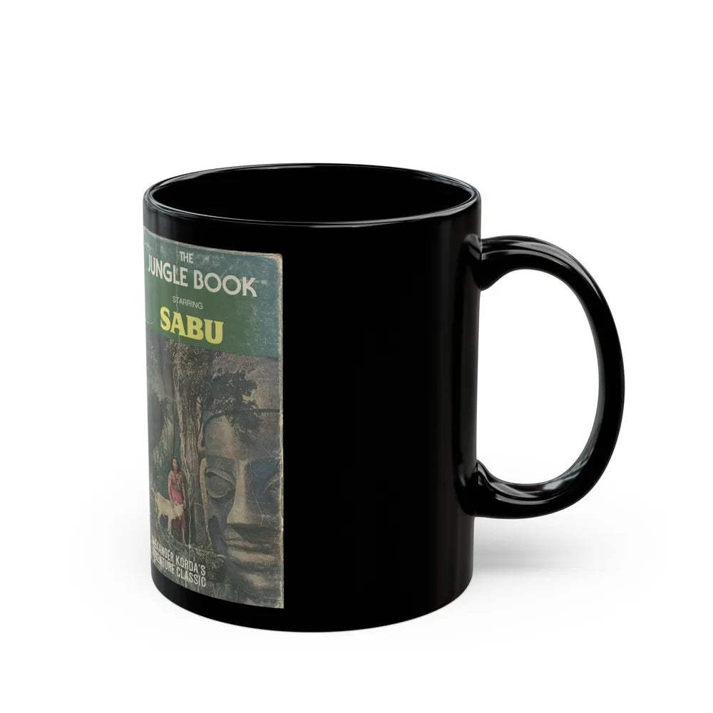 THE JUNGLE BOOK SABU (VHS COVER) - Black Coffee Mug-Go Mug Yourself