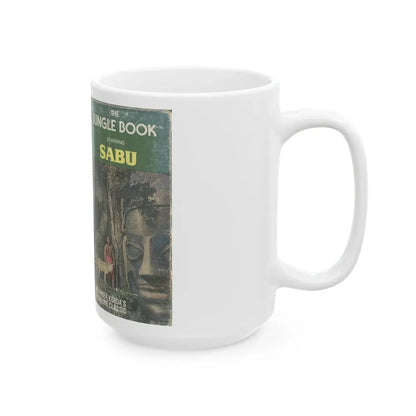 THE JUNGLE BOOK SABU (VHS COVER) - White Coffee Mug - Go Mug Yourself