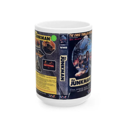 THE JUNKMAN (VHS COVER) - White Coffee Mug 15oz - Go Mug Yourself
