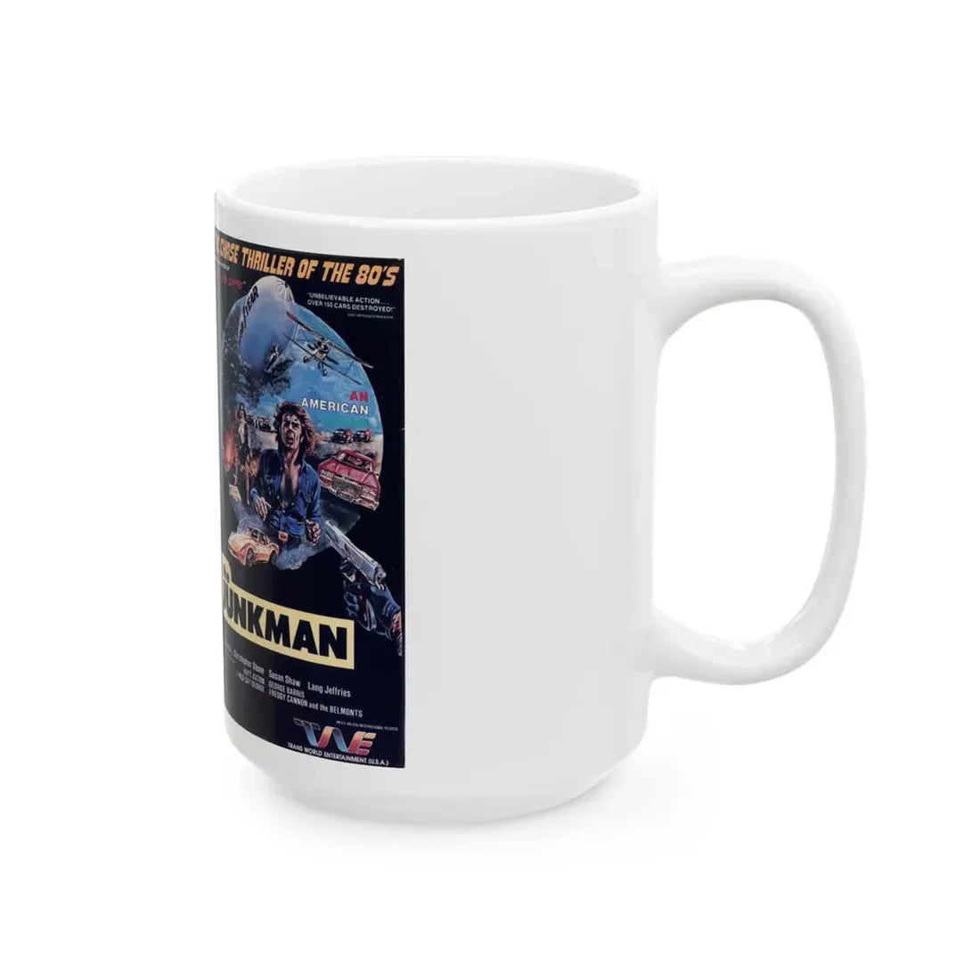 THE JUNKMAN (VHS COVER) - White Coffee Mug - Go Mug Yourself