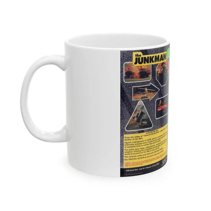 THE JUNKMAN (VHS COVER) - White Coffee Mug - Go Mug Yourself