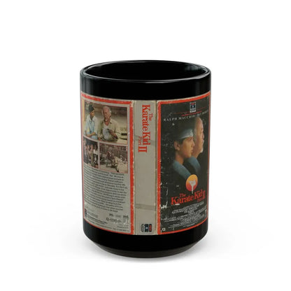 THE KARATE KID PART 2 (VHS COVER) - Black Coffee Mug 15oz - Go Mug Yourself