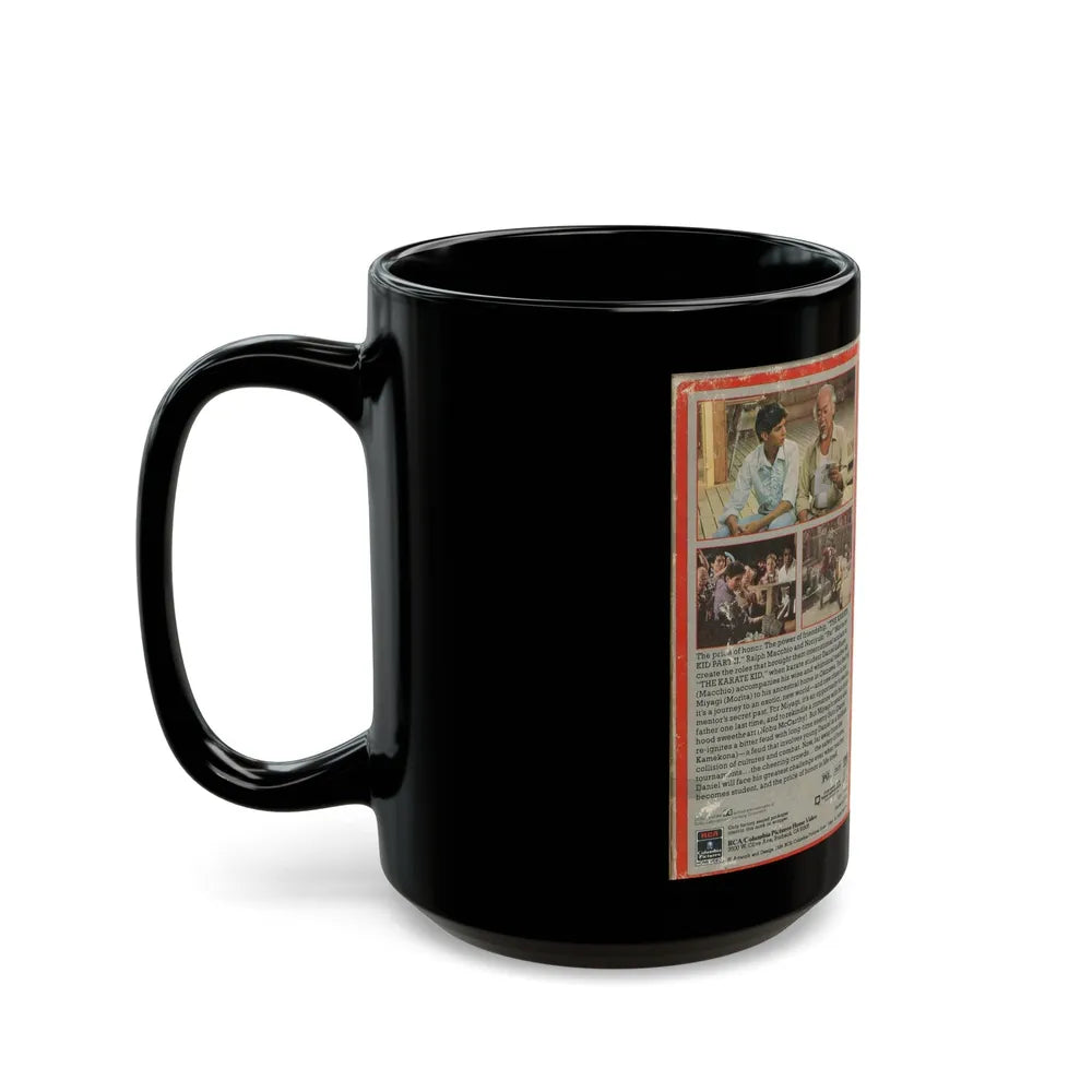 THE KARATE KID PART 2 (VHS COVER) - Black Coffee Mug-Go Mug Yourself