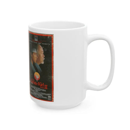 THE KARATE KID PART 2 (VHS COVER) - White Coffee Mug-Go Mug Yourself