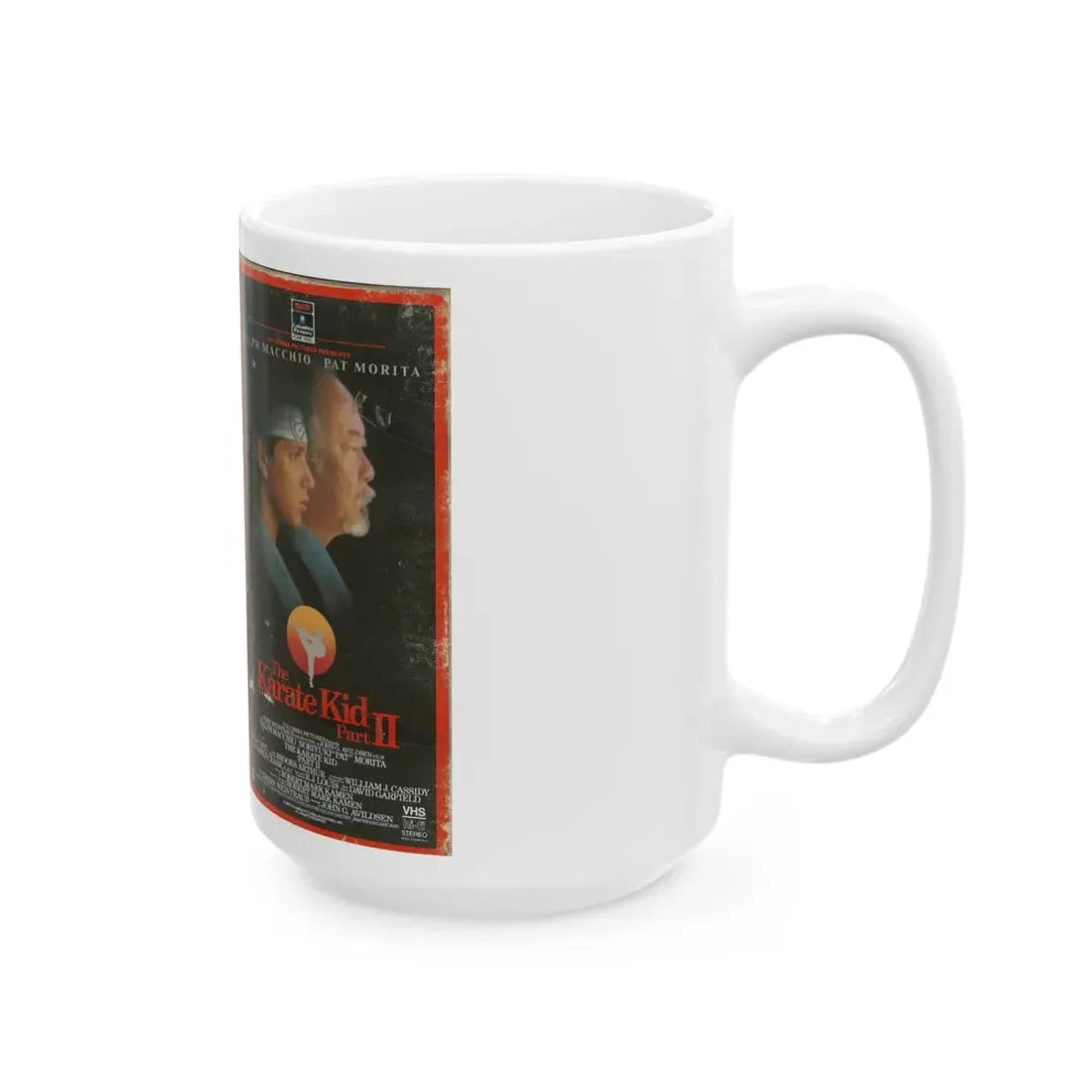 THE KARATE KID PART 2 (VHS COVER) - White Coffee Mug - Go Mug Yourself