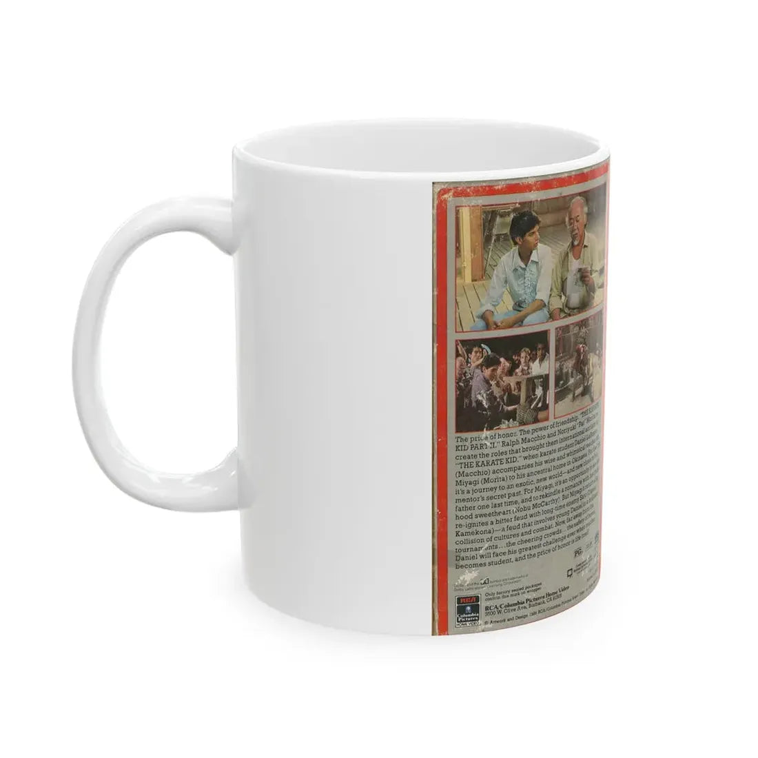 THE KARATE KID PART 2 (VHS COVER) - White Coffee Mug - Go Mug Yourself