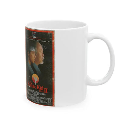 THE KARATE KID PART 2 (VHS COVER) - White Coffee Mug - Go Mug Yourself