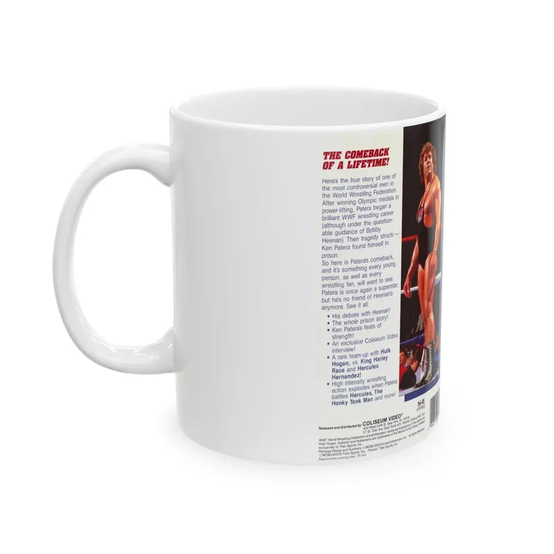 THE KEN PATERA STORY (VHS COVER) - White Coffee Mug - Go Mug Yourself