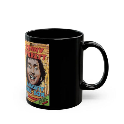 THE KENNY EVERETT NAUGHTY JOKE BOX (VHS COVER) - Black Coffee Mug - Go Mug Yourself