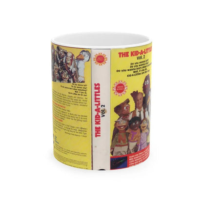 THE KID A LITTLES VOLUME 2 (VHS COVER) - White Coffee Mug 11oz - Go Mug Yourself