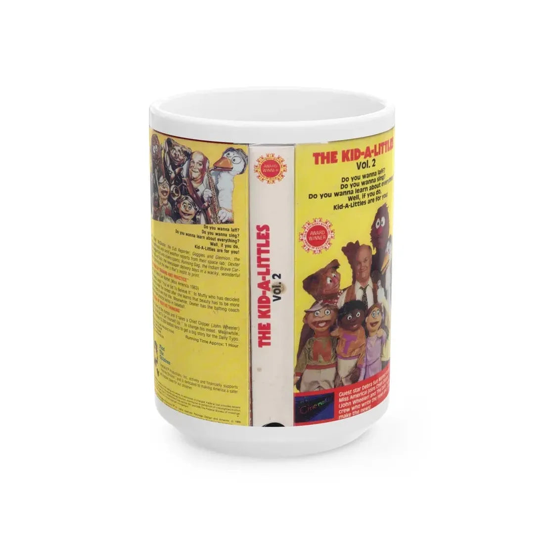 THE KID A LITTLES VOLUME 2 (VHS COVER) - White Coffee Mug 15oz - Go Mug Yourself