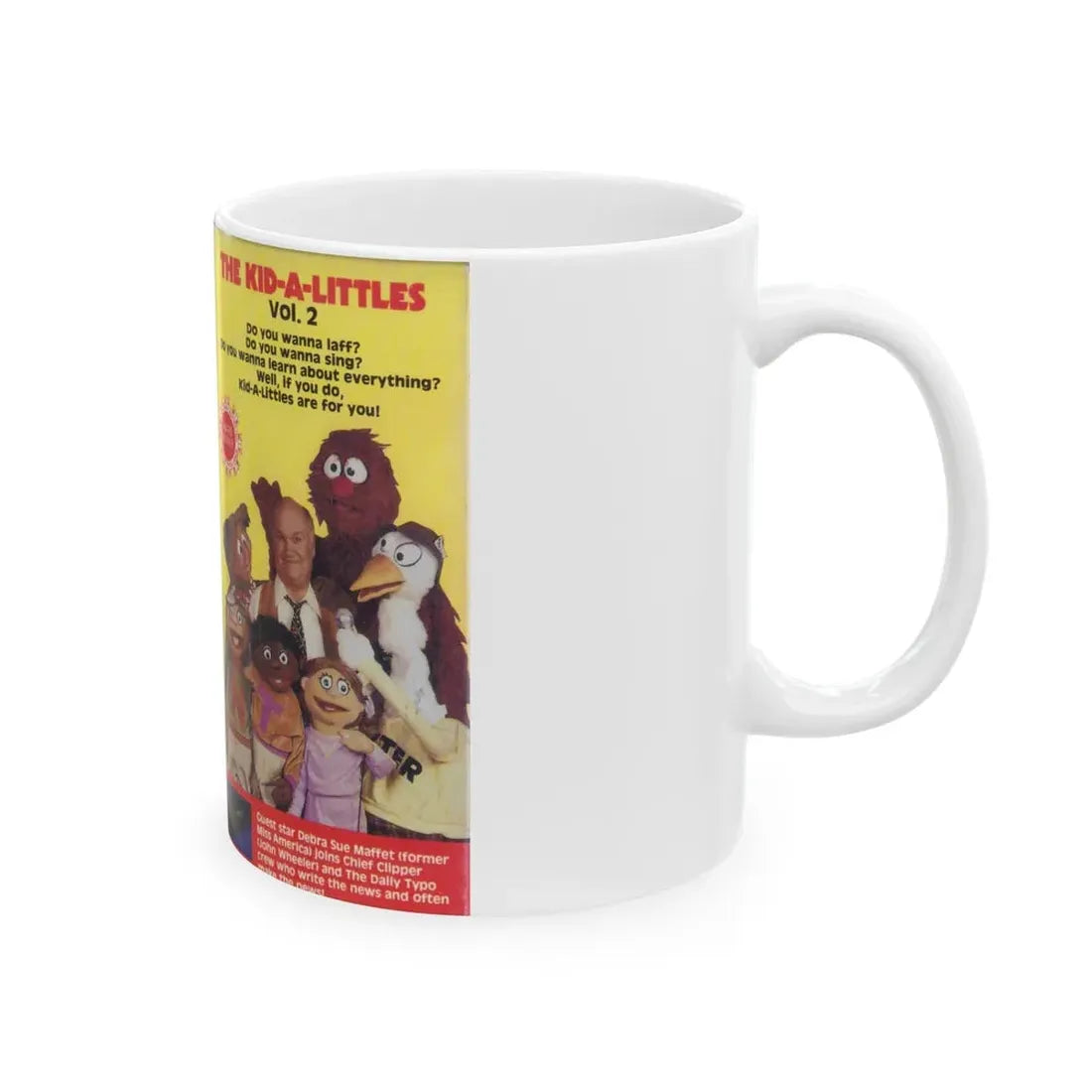 THE KID A LITTLES VOLUME 2 (VHS COVER) - White Coffee Mug - Go Mug Yourself